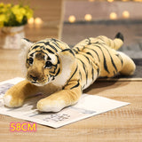 39/48/58cm Lovely Lion Tiger Leopard Plush Toys Cute Simulation Dolls Stuffed Soft Real Like Animal Toys Mart Lion 58cm tiger  