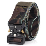 Tactical Belt Military Nylon Waist Outdoor Belt Survival Accessories Quick Release Magnetic Buckle Belts for Men's Army Black Mart Lion standard Camouflage China 125cm