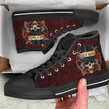 Heavy Metal Rock Band Classic Lightweight High Top Cloth Shoes Men's Women Casual Breathable Sneakers Mart Lion GUN N ROSE 4 