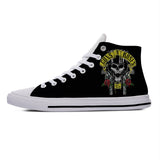 Heavy Metal Rock Band Funny Casual Cloth Shoes High Top Lightweight Breathable 3D Print Men's women Sneakers Mart Lion Guns N Rose1 4 