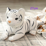 39/48/58cm Lovely Lion Tiger Leopard Plush Toys Cute Simulation Dolls Stuffed Soft Real Like Animal Toys Mart Lion 27cm lying white  