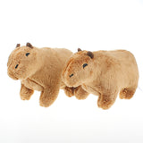 Simulation Capybara Plush Toys Capybara Plushie Dolls Soft Stuffed Animals Kawaii Kids Toy Peluche Christmas Gift for Girls Mart Lion 2PC  