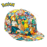 Anime Pokemon Baseball Cap Pikachu Poke Ball Printed Hat Adjustable Cosplay Hip Hop Cap Girls Boys Figures Toys Mart Lion   