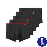 5 Pcs Men's Boxer Cotton Calzoncillos Hombre Underpants Lingerie Lots Boxershorts Majtki Meskie Panties Underwear Mart Lion TWK005-5pcs Asia L(40-55kg) 