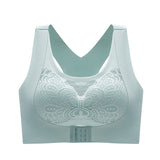 Women Posture Corrector Bras Push Up Brassiere Seamless Underwear Lace Wirefree Bralette One-Piece Cross Back Tank Tops Mart Lion Green M China|One Size