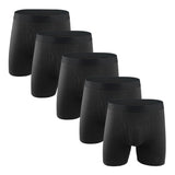 Men's Boxers Lingerie Boxer Briefs Long Bokserki Meskie Underwear Ropa Interior Hombre Underpants Cotton Panties Shorts Mart Lion e001-5pcs Asia XL 