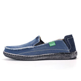 Summer Men's Denim Canvas Shoes Lightwight Breathable Beach Casual Slip On Soft Flat Loafers Mart Lion   