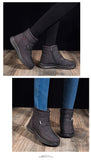 Soft Thick Plush Winter Keep Warm Boots Women Non-slip Waterproof Snow Flat Heels Warm Cotton Padded Shoes Mart Lion   