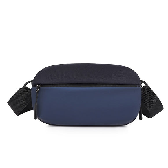 Men's Bag Casual Waist Bag Male Leisure Chest Bags Trendy Shoulder Chest Phone Purse Fanny Pack Mart Lion Blue shoulder bag (20cm<Max Length<30cm) 
