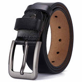 Belt for Men's Women Genuine leather Alloy Metal Pin Buckle Waist Betls Straps Mart Lion Black China 100cm