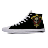 Heavy Metal Rock Band Funny Casual Cloth Shoes High Top Lightweight Breathable 3D Print Men's women Sneakers Mart Lion Guns N Rose5 4 