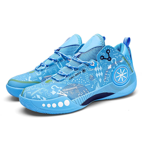 Professional Blue Basketball Sneakers Men's Women Designer Basket Sports Shoes Non-slip Bounce Athletic Sneakers Mart Lion 8896-2 blue 36 