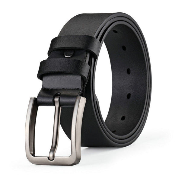 Men's Alloy Square Pin Buckle Leisure Belts Luxury Designer Leather Jeans Black Brown Belts Mart Lion   