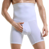 Hot Men's Compression Shirt Slimming Body Shaper Vest Fitness Workout Tank Tops Abs Abdomen Undershirts Body Shaper Mart Lion white-Shaper pant S 