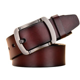 Men's Alloy Pin Buckle Belts for Jeans Leather Luxury Designer Waistband Casual Belt Mart Lion   