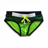 Briefs Ropa Interior Hombre Men's Swim Trunks Calzoncillos Swimwear Gay Lingerie Patchwork Underwear Cuecas Masculinas Mart Lion Army Green M 