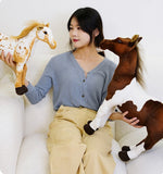 Adorable Simulation Horse Stuffed Animal Plush Dolls Realistic Image Classic Personal Toy For Children Gift Mart Lion   