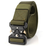 Tactical Belt Military Nylon Waist Outdoor Belt Survival Accessories Quick Release Magnetic Buckle Belts for Men's Army Black Mart Lion standard Army China 125cm