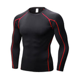 Men's Long Sleeve T-shirts Gym Clothing Sportswear Sporting Cry Fit Running Rashguard Sport Compression Mart Lion TC-151 M 