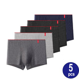 5 Pcs Men's Boxer Cotton Calzoncillos Hombre Underpants Lingerie Lots Boxershorts Majtki Meskie Panties Underwear Mart Lion TWK001-5pcs Asia L(40-55kg) 