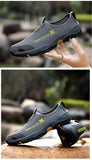 Summer Mesh Shoes Men's Sneakers Lightweight Breathable Walking Footwear Slip-On Casual Mart Lion   