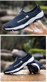 Summer Mesh Shoes Men's Sneakers Lightweight Breathable Walking Footwear Slip-On Casual Mart Lion   