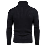 Autumn And Winter Turtleneck Warm Solid Color sweater Men's Sweater Slim Pullover Knitted sweater Bottoming Shirt MartLion   