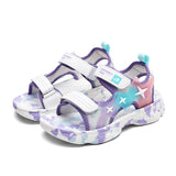 Summer Children's Sandals Baby Toddler Beach Shoes Soft Bottom Non-Slip Boys Girls Sport Leisure Kids Infant Casual Mart Lion 678 purple 27 CN