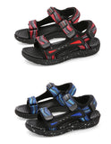 Spring Summer Brand Kids Sandals Boys Girls Beach Shoes Breathable Flat PU Leather Children Outdoor Mart Lion   