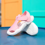 Summer Boys Sandals Kids Shoes Beach Mesh Baby Soft Light Sports Girls Hollow Sneakers Mart Lion A19 pink 22 CN