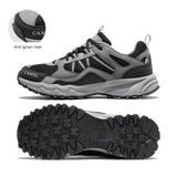 Outdoor Hiking Shoes Men's Sneakers Non-slip Wear-resistant Trekking Running Sports Summer MartLion Black Grey-M 9 