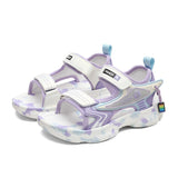 Summer Children's Sandals Baby Toddler Beach Shoes Soft Bottom Non-Slip Boys Girls Sport Leisure Kids Infant Casual Mart Lion A188 purple 27 CN