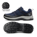 Outdoor Hiking Shoes Waterproof Sneakers Non-slip Tactical Trekking Low-top Shoes for Men's Summer MartLion Darken Blue 38 