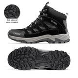 Outdoor Hiking Shoes Women Men's High-top Boots Mountaineering Tactical Trekking for Summer Non-slip MartLion Black-M 9 