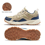 Outdoor Hiking Shoes Men's Sneakers Non-slip Wear-resistant Trekking Running Sports Summer MartLion Khaki Blue-M 8 