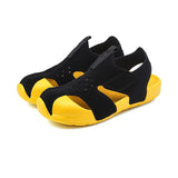 Summer Candy Color Boys Sandals Kids Shoes Beach Mesh Sports Girls Hollow Sneakers Mart Lion L7 black 22 CN