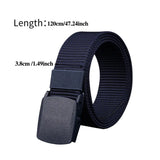 Military Men's Belt Army Belts Adjustable Belt Outdoor Travel Tactical Waist Belt with Plastic Buckle for Pants 120cm MartLion   