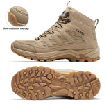 Outdoor Hiking Shoes Women Men's High-top Boots Mountaineering Tactical Trekking for Summer Non-slip MartLion Sand-M 6 