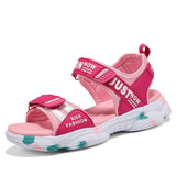 Non-slip Beach Shoes Children Sandals Girls Casual Kids Flowers Princess Flat Mart Lion 9901 rose 27 CN