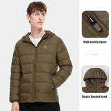 Jackets Women Men's Winter Coats Ultralight Windbreaker Warm Clothing Outwear Hiking Jacket Autumn MartLion Brown Male S 