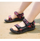 Spring Summer Brand Kids Sandals Boys Girls Beach Shoes Breathable Flat PU Leather Children Outdoor Mart Lion   
