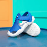 Summer Boys Sandals Kids Shoes Beach Mesh Baby Soft Light Sports Girls Hollow Sneakers Mart Lion A19 blue 22 CN