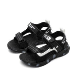 Summer Children Sandals Girls Shoes Sports Kids Boys Sneakers Non-Slip Lightweight Beach Mart Lion H199 black 28 CN