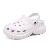 Slippers Women's Sandals Summer Platform Outdoor Beach Casual High Heeled Shoes Men's Thick Non-slip MartLion 32-Purple 36 