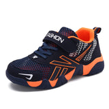 Children Boys Shoes School Sports Summer Mesh For Kids Tennis Casual Sneakers Running Tenis Platform Mart Lion D1712 orange 34 CN
