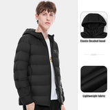 Jackets Women Men's Winter Coats Ultralight Windbreaker Warm Clothing Outwear Hiking Jacket Autumn MartLion Black Male S 