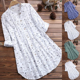 Cotton Linen Blouse Women's Summer T -shirt Tee Elegant Ladies Casual Baggy Tunic Pullover Shirt Female Clothing MartLion   