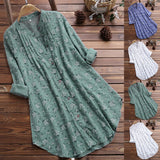 Cotton Linen Blouse Women's Summer T -shirt Tee Elegant Ladies Casual Baggy Tunic Pullover Shirt Female Clothing MartLion   