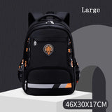 Children School Bags for Girls Boys Children School Backpack Waterproof Schoolbags Primary School Backpacks Kids Mochila Escolar MartLion large black  