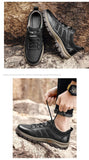 spring and summer men's shoes outdoor sports 'breathable leather dad cowhide casual leather loafers Mart Lion   